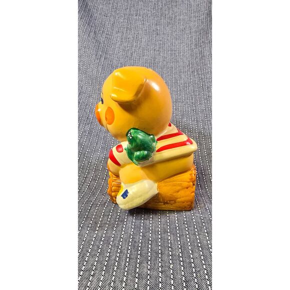 Vintage 60s Chalkware Piggy Bank - Picture 2 of 9